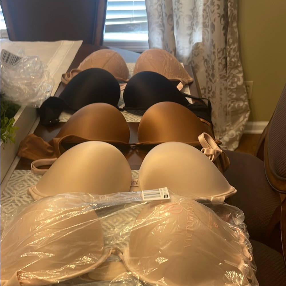 Victoria's Secret Women's Intimates Bra Set - Black, Brown, Tan
